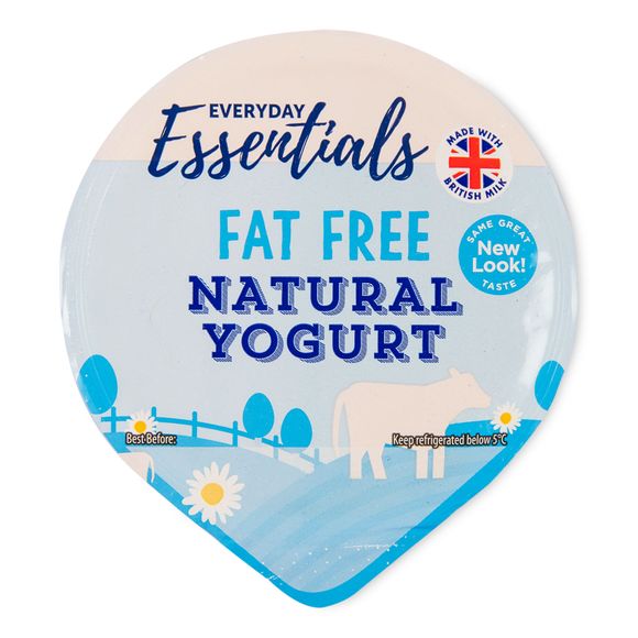 Brooklea Fat Free Natural Yogurt 500g